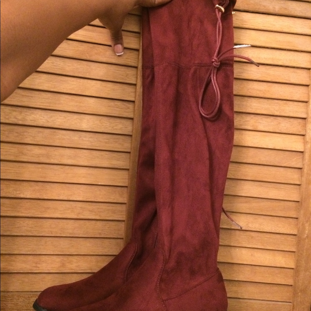 Over the Knee Suede Boot - Picture 2 of 4